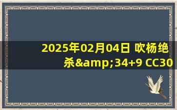 2025年02月04日 吹杨绝杀&34+9 CC30+6+14 老鹰7人上双险胜活塞止8连败